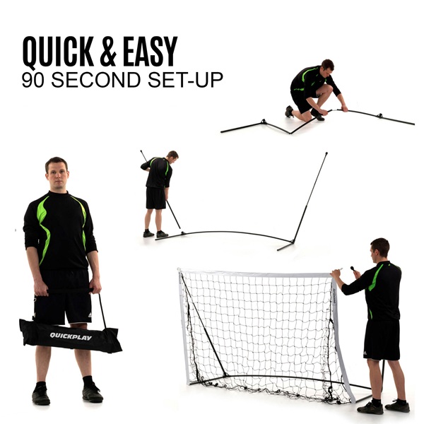 QuickPlay KICKSTER Elite Portable Football Goal 8x5'